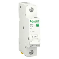 Автоматический выключатель Schneider Electric Resi9 1P 20А (C) 6кА, R9F12120