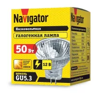 Лампа галогенная Navigator MR11 50W 230V GU5.3 2000h, 94224