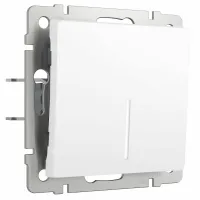 W1110161/ Выключатель одноклавишный с подсветкой (белый матовый)