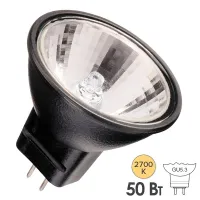 Лампа галогенная BLV Reflekto Fr/Black 50W 40° 12V GU5,3 отражатель black/черный, 105181