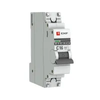 Автоматический выключатель EKF PROxima 1P 50А (C) 6кА, mcb4763-6-1-50C-pro