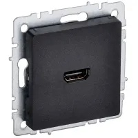 Розетка HDMI IEK BRITE РHDMI-0-БрЧ черный, BR-H10-K02