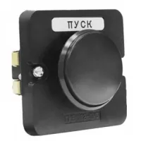 Кнопочный пост ПКЕ TDM 122-1 У2, черная кнопка, IP54 SQ0742-0016
