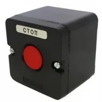 Кнопочный пост ПКЕ TDM 222-1 У2, красная кнопка, IP54 SQ0742-0007