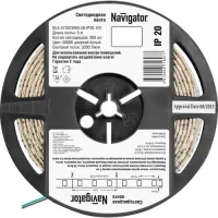 Светодиодная лента Navigator IP20 12V 30Вт/м 6000К NLS-5730CW60-30 R5 (5м), 71697
