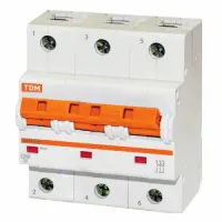 Автоматический выключатель TDM ВА47-125 3P 32А (D) 15кА, SQ0208-0029