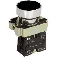 Кнопка управления IEK LAY5-BA21 без подсветки черная 1з ИЭК BBT60-BA-K02