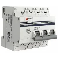 Дифавтомат EKF PROxima 3P+N 25А ( C ) 4.5 кА, 100 мА ( AC ), DA32-25-100-4P-pro
