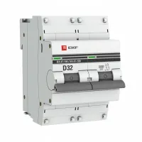Автоматический выключатель EKF PROxima 2P 32А (D) 10кА, mcb47100-2-32D-pro