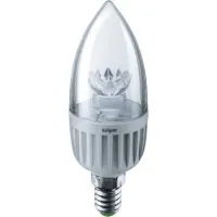 Лампа светодиодная Navigator свеча NLL-C37-7-230-2.7K-E27-CL с линзой, 71849