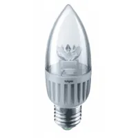 Лампа светодиодная Navigator свеча NLL-C37-7-230-4K-E27-CL с линзой, 71851