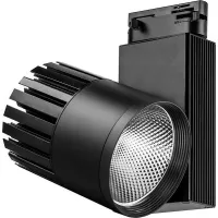 Светодиодный светильник Feron AL105 трековый однофазный на шинопровод 40W 4000K, 35 градусов, черный, 29696