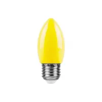 Лампа светодиодная свеча Feron LB-376 1W 230V E27 желтый для белт лайта