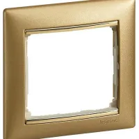 Рамка 1 пост Legrand VALENA CLASSIC, золото матовое, 770301