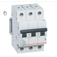 Автоматический выключатель Legrand RX3 3P 10А (C) 4.5кА, 419706