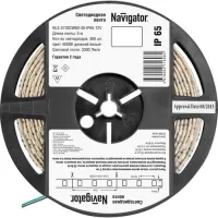 Светодиодная лента Navigator IP65 12V 30Вт/м 4000К NLS-5730CW60-30 R5 СД (5м), 71698