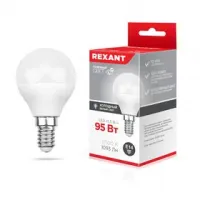 Лампа светодиодная REXANT G45 (Шар) 11.5Вт 6500К E14 1093лм, 604-209