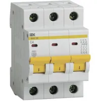 Автоматический выключатель IEK ВА47-29 3P 4А (B) 4.5кА, MVA20-3-004-B