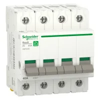 Выключатель нагрузки (модульный рубильник) RESI9 4П 40А 230В Schneider Electric 4 модуля
