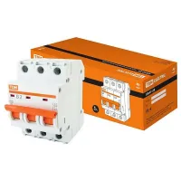 Автоматический выключатель TDM Electric ВА47-29 3P 2А (B) 4.5кА, SQ0206-0034