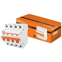 Автоматический выключатель TDM Electric ВА47-29 4P 2А (C) 4.5кА, SQ0206-0117