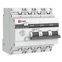 Дифавтомат EKF PROxima 3P+N 40А (C) 4.5кА 300мА (AC), DA32-40-300-4P-pro