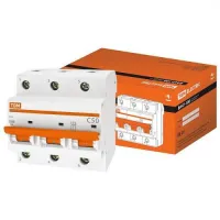 Автоматический выключатель TDM ВА47-100 3P 50А (C) 10кА, SQ0207-0074