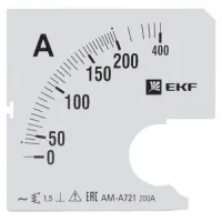Шкала  EKF PROxima  сменная для A721  200/5А-1,5