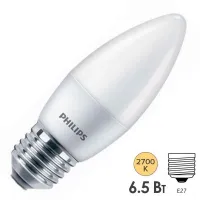 Лампа светодиодная PHILIPS свеча B35 4W (40W) 840 220V E27 FR 330lm, 871869681697400