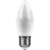 Лампа светодиодная Feron свеча LB-72 5W 4000K 230V E27 белый свет