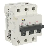 Автоматический выключатель IEK ARMAT 3P 13А (C) 6кА, AR-M06N-3-C013