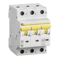 Автоматический выключатель IEK ВА47-60М 3P 6А (B) 6кА, MVA31-3-006-B