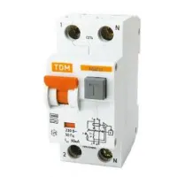 Дифавтомат TDM Electric АВДТ 32 2P 63А ( C ) 4.5 кА, 100 мА ( AC ), SQ0202-0514