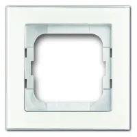 Рамка 1 пост ABB BUSCH-AXCENT, белый стекло, 2CKA001754A4437