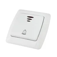 Выключатель 1-клавишный кнопочный TDM ОНЕГА, скрытый монтаж, белый, SQ1805-0008