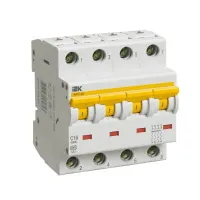 Автоматический выключатель IEK ВА47-29 4P 20А (C) 4.5кА, MVA20-4-020-C