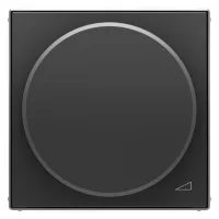 Накладка на светорегулятор ABB SKY, скрытый монтаж, черный бархат, 2CLA856020A1501
