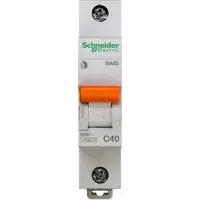 Автоматический выключатель Schneider Electric Домовой 1P 40А (C) 4.5кА, 11207