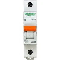 Автоматический выключатель Schneider Electric Домовой 1P 63А (C) 4.5кА, 11209