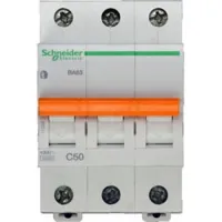 Автоматический выключатель Schneider Electric Домовой 3P 50А (C) 4.5кА, 11228