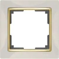 Рамка Werkel Snabb 1-местная кость/золото WL03-Frame-01-ivory-GD