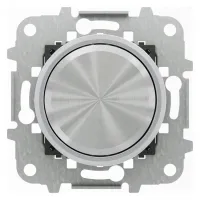 Механизм электронного поворотного светорегулятора ABB SKY MOON, 500 Вт, скрытый монтаж, Кольцо хром, 2CLA866000A1401