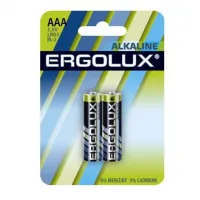 Батарейка Ergolux LR03 Alkaline BL-2 (LR03 BL-2, батарейка,1.5В)