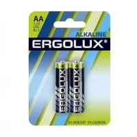 Батарейка Ergolux LR6 Alkaline BL-2 (LR6 BL-2, батарейка,1.5В)