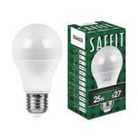 Лампа светодиодная SAFFIT SBA6525 E27 25W 4000K, 55088