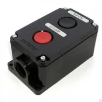 Кнопочный пост ПКЕ TDM 222-2 У2, красная и черная кнопки, IP54 SQ0742-0011