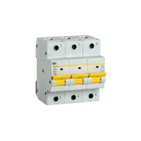 Автоматический выключатель IEK ВА47-150 3P 80А (D) 15кА, MVA50-3-080-D