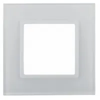 Рамка 1-местная стекло Эра Elegance, Белый, Б0034470