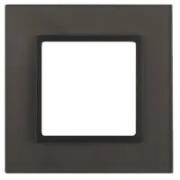ЭРА Elegance Серый+Антрацит Рамка 1-местная стекло 14-5101-32