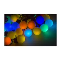 Гирлянда "LED-Шарики" 5м d=25мм 25LED RGB темно-зел. провод 6Вт 220В IP20 NEON-NIGHT 303-559